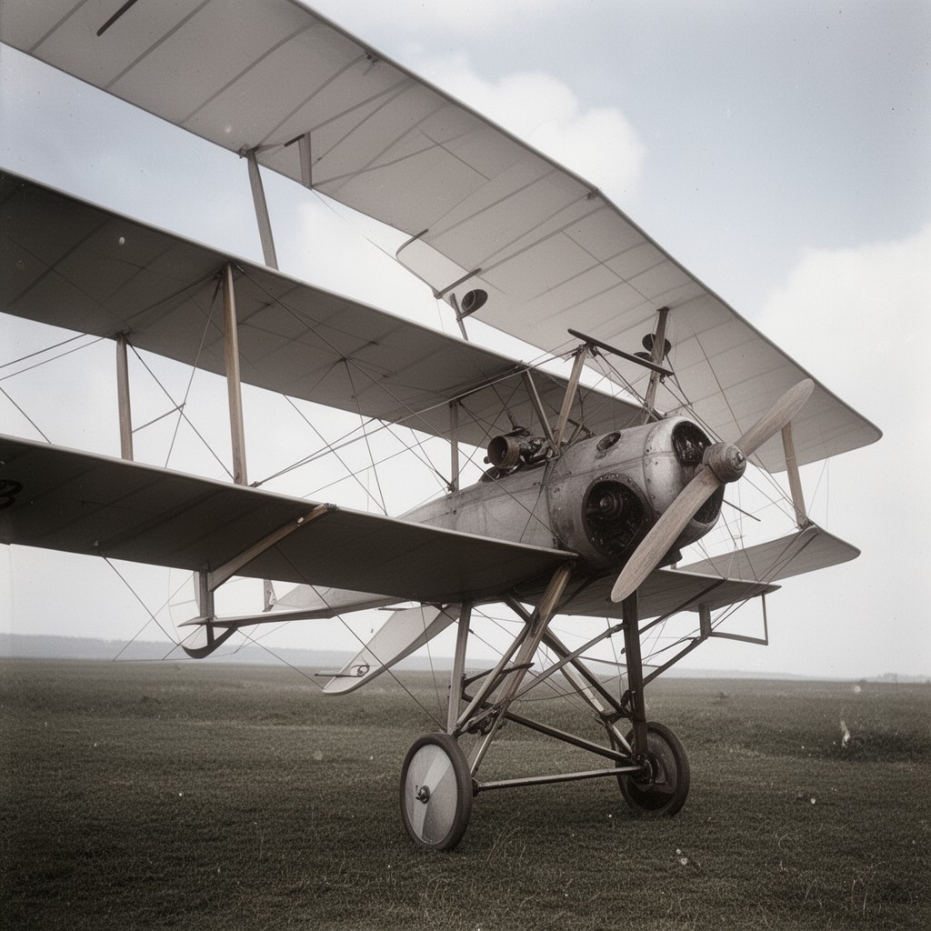 AI-generated illustration of Royal Aircraft Factory B.E.2