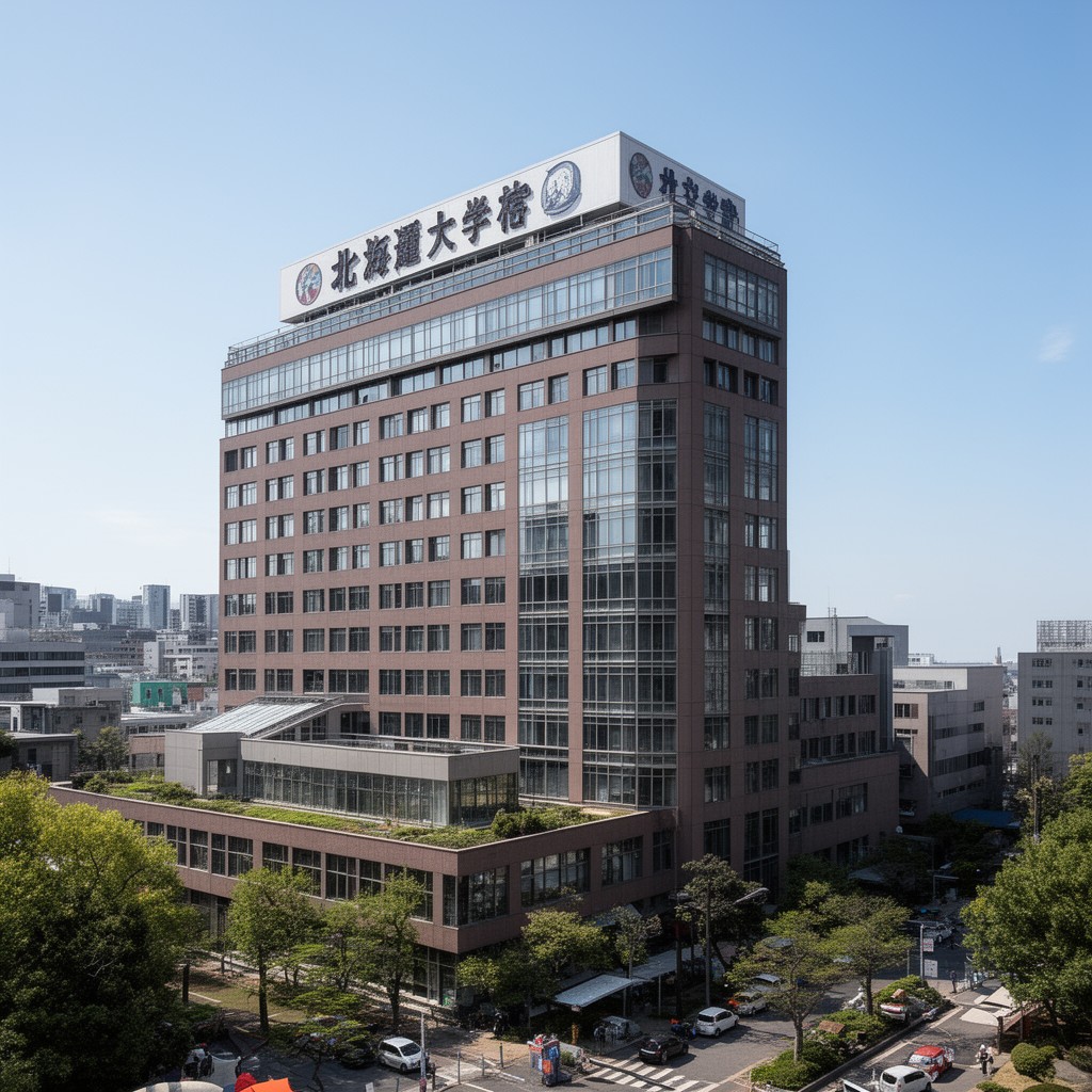 AI-generated illustration of Hokkaido University Hospital