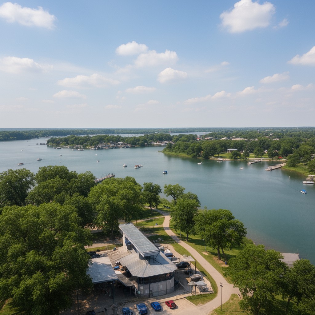 AI-generated illustration of Longview Lake