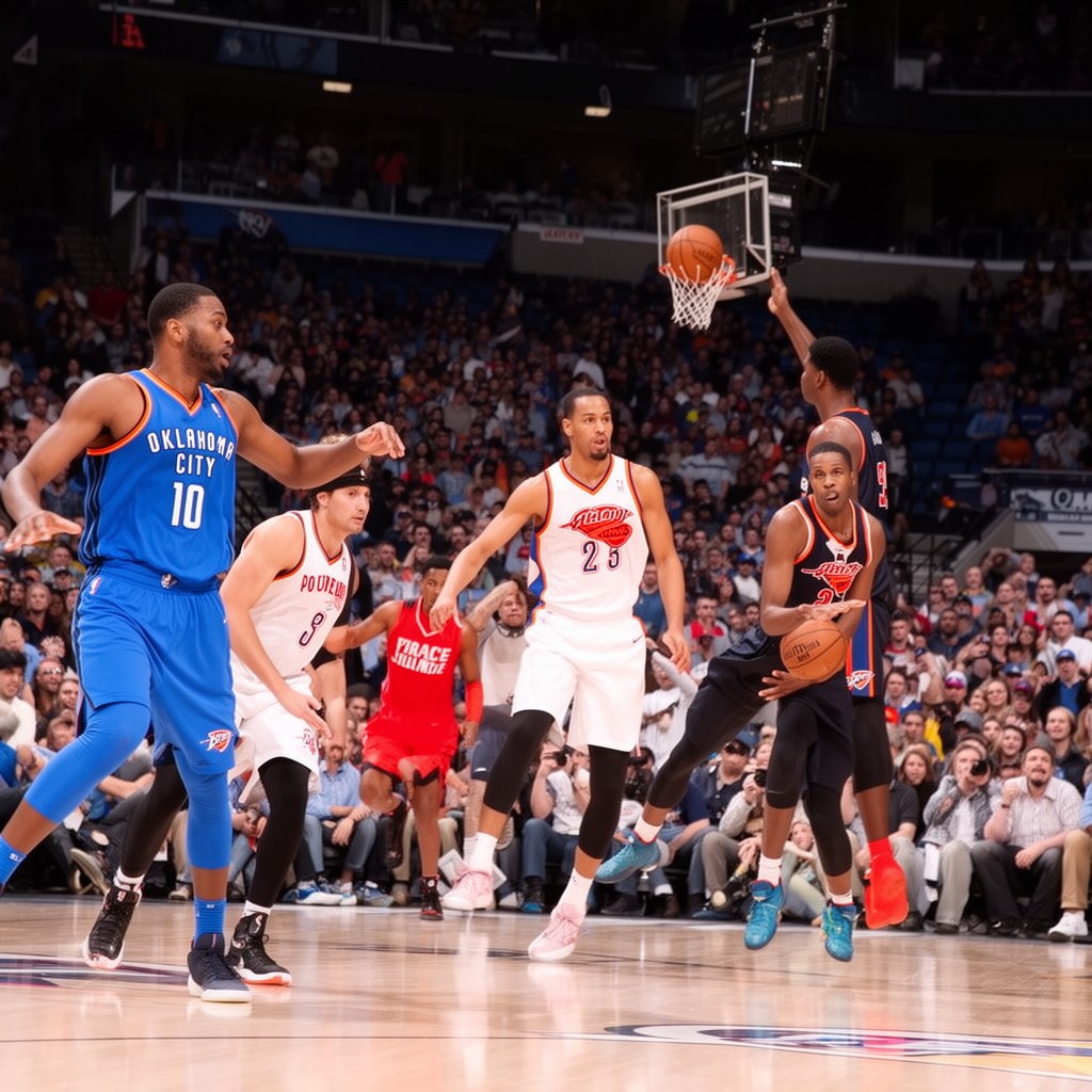 AI-generated illustration of Oklahoma City Thunder