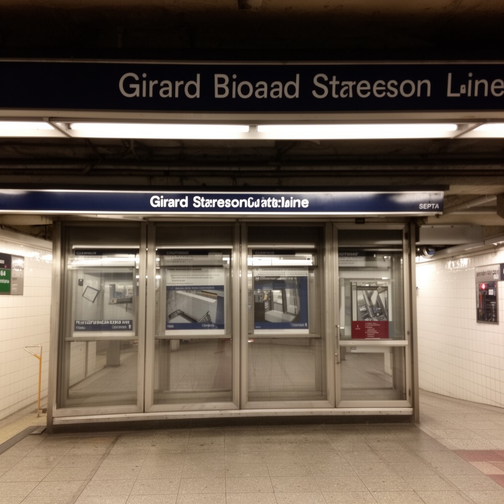 AI-generated illustration of Girard station