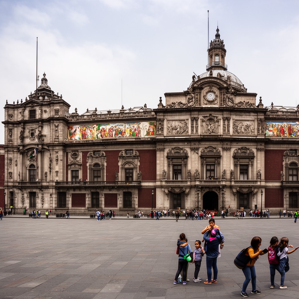 AI-generated illustration of Palacio Nacional