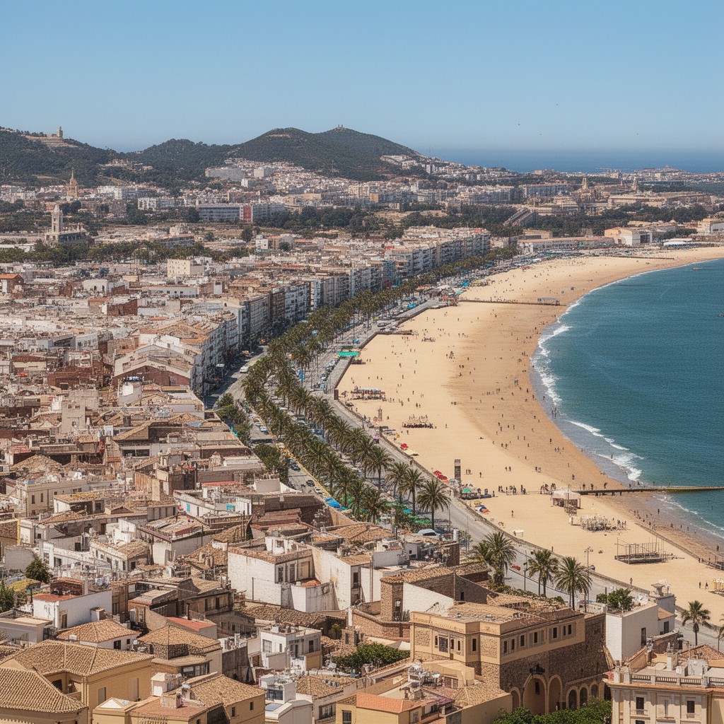 AI-generated illustration of Huelva