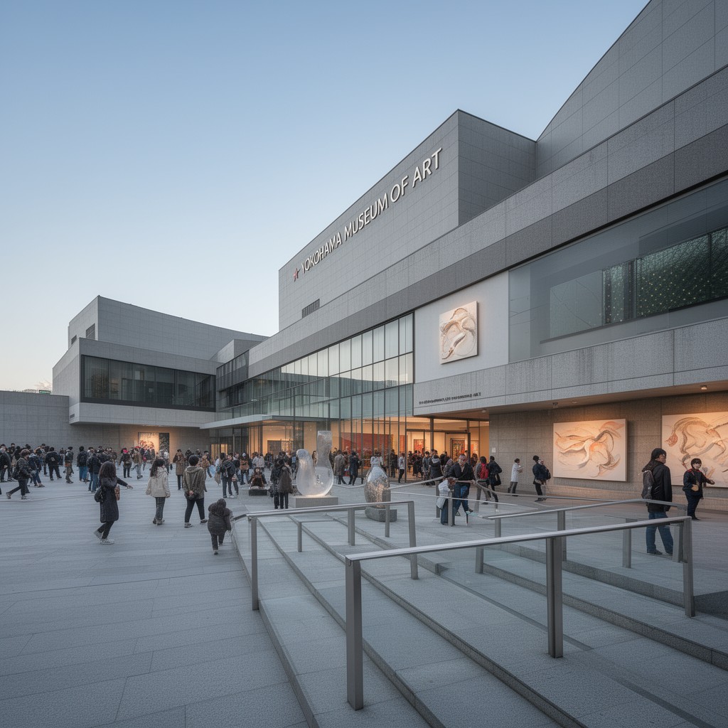 AI-generated illustration of Yokohama Museum of Art