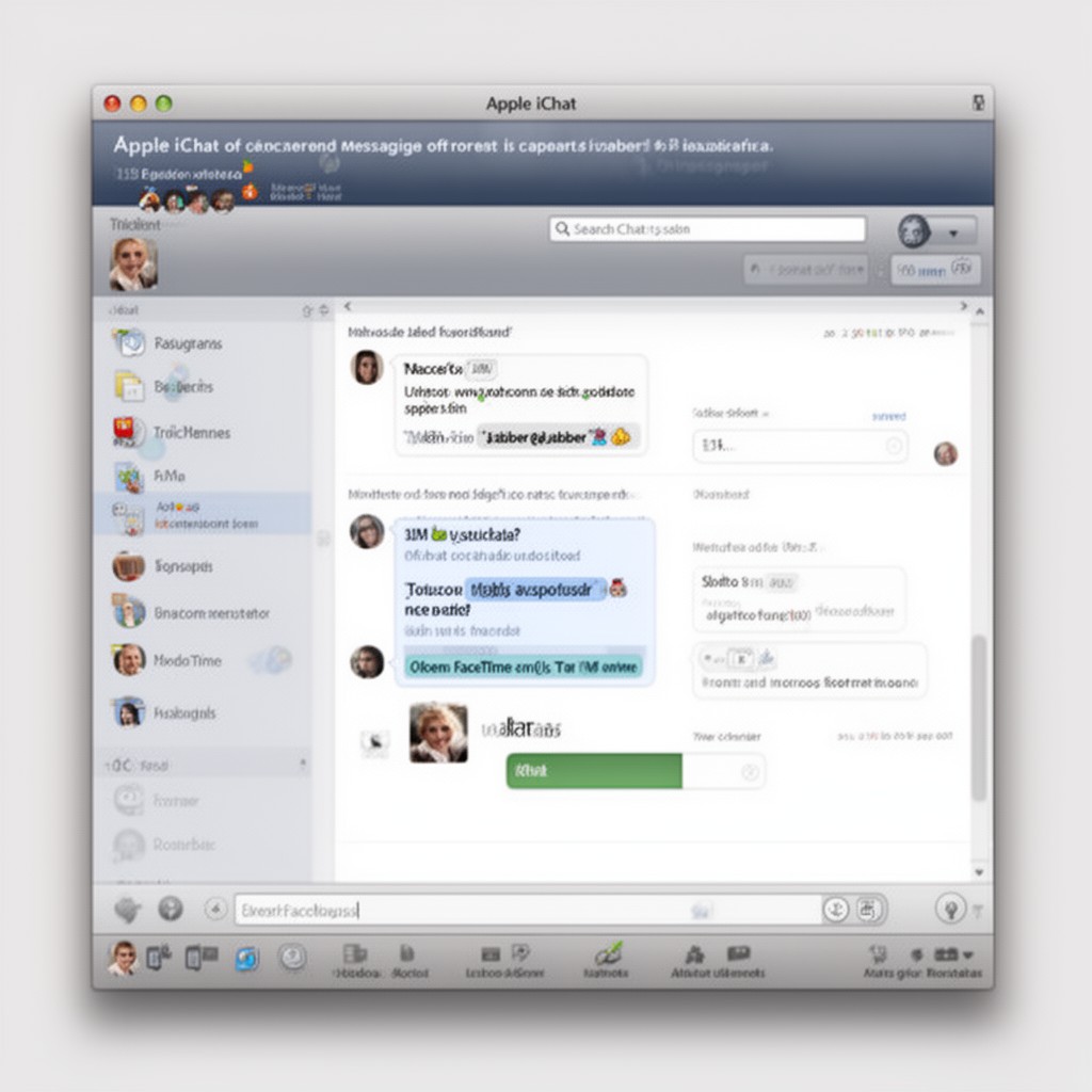 AI-generated illustration of Apple iChat