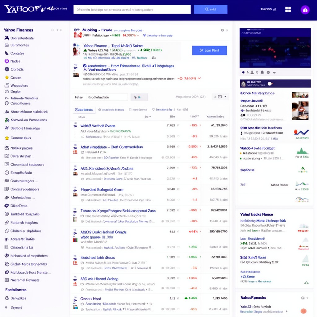AI-generated illustration of Yahoo Finance