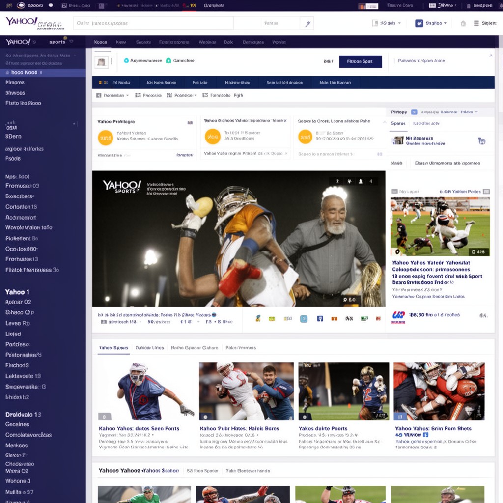 AI-generated illustration of Yahoo Sports