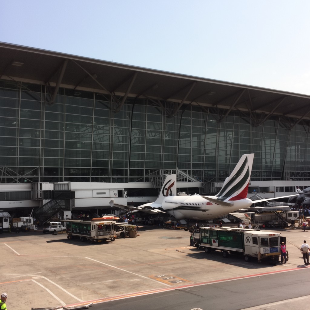 AI-generated illustration of Mexico City International Airport