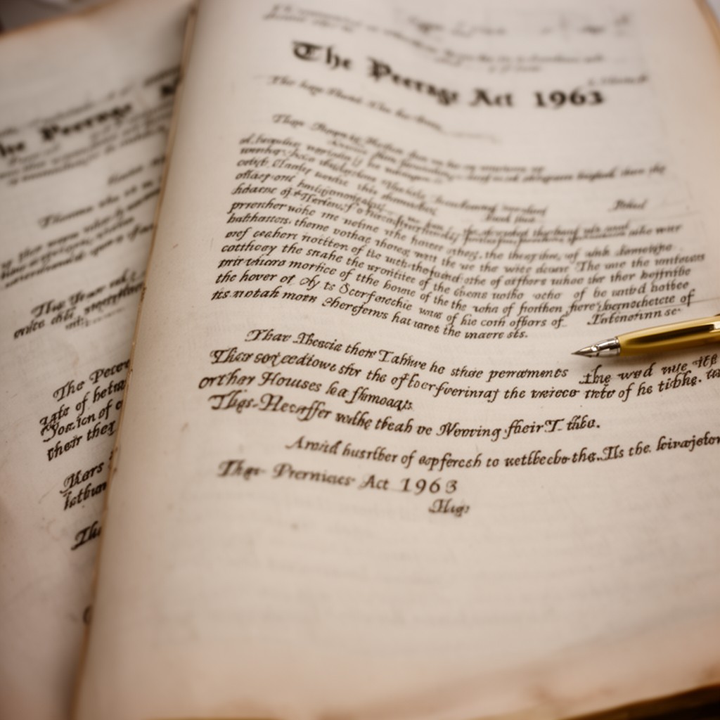 AI-generated illustration of Peerage Act 1963
