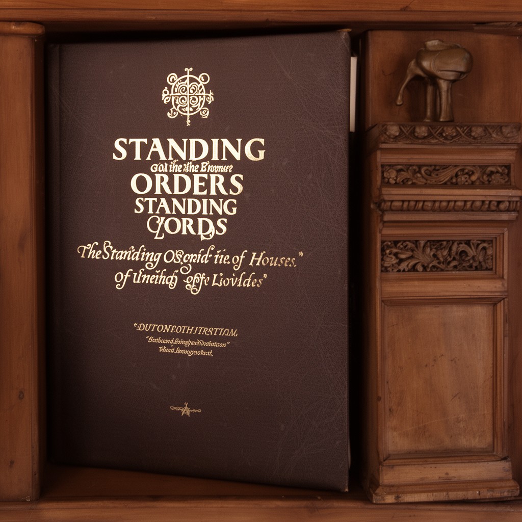 AI-generated illustration of Standing Orders of the House of Lords