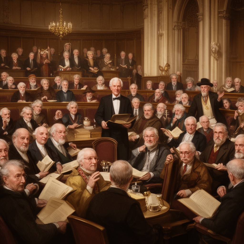 AI-generated illustration of Lords of Parliament
