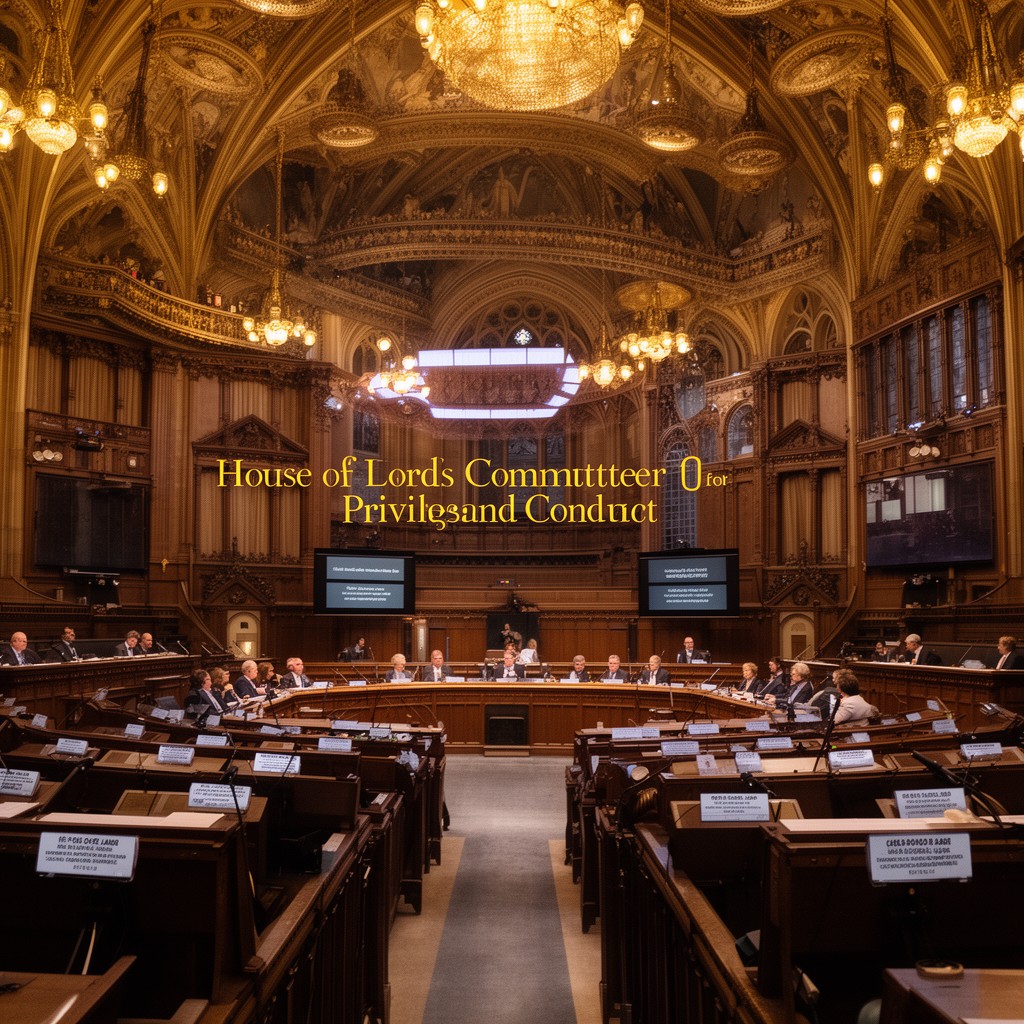 AI-generated illustration of House of Lords Committee for Privileges and Conduct