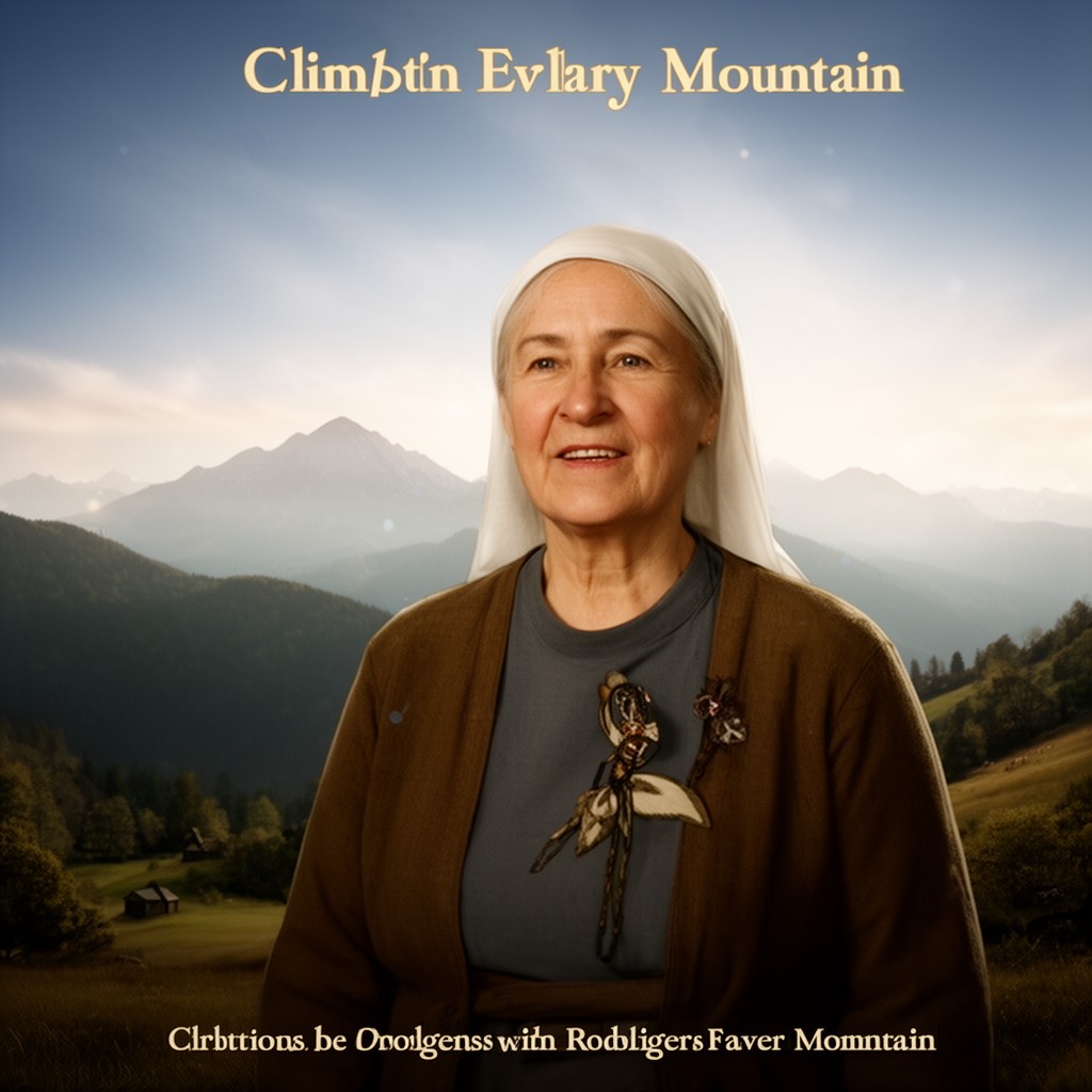 AI-generated illustration of Climb Ev'ry Mountain
