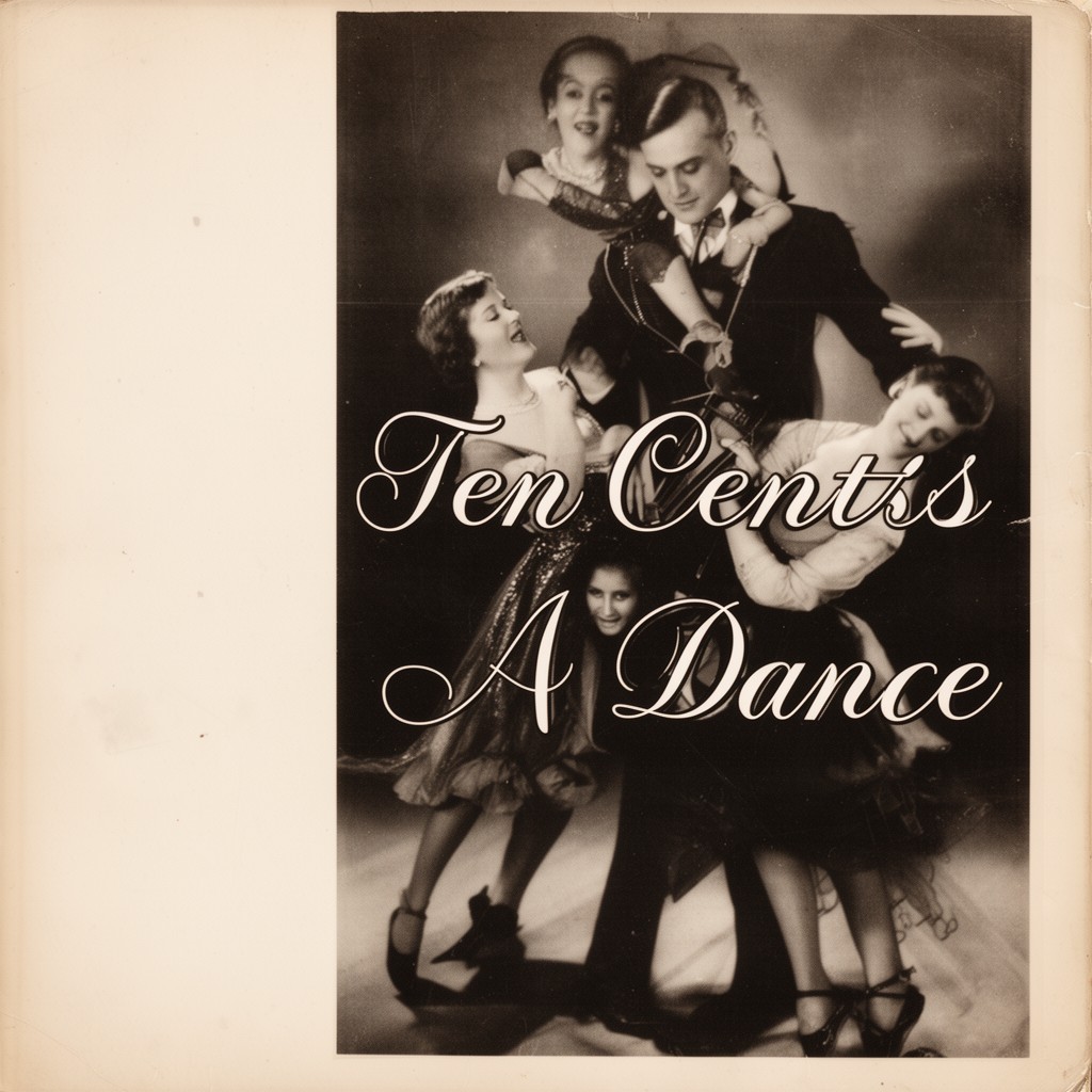 AI-generated illustration of Ten Cents a Dance