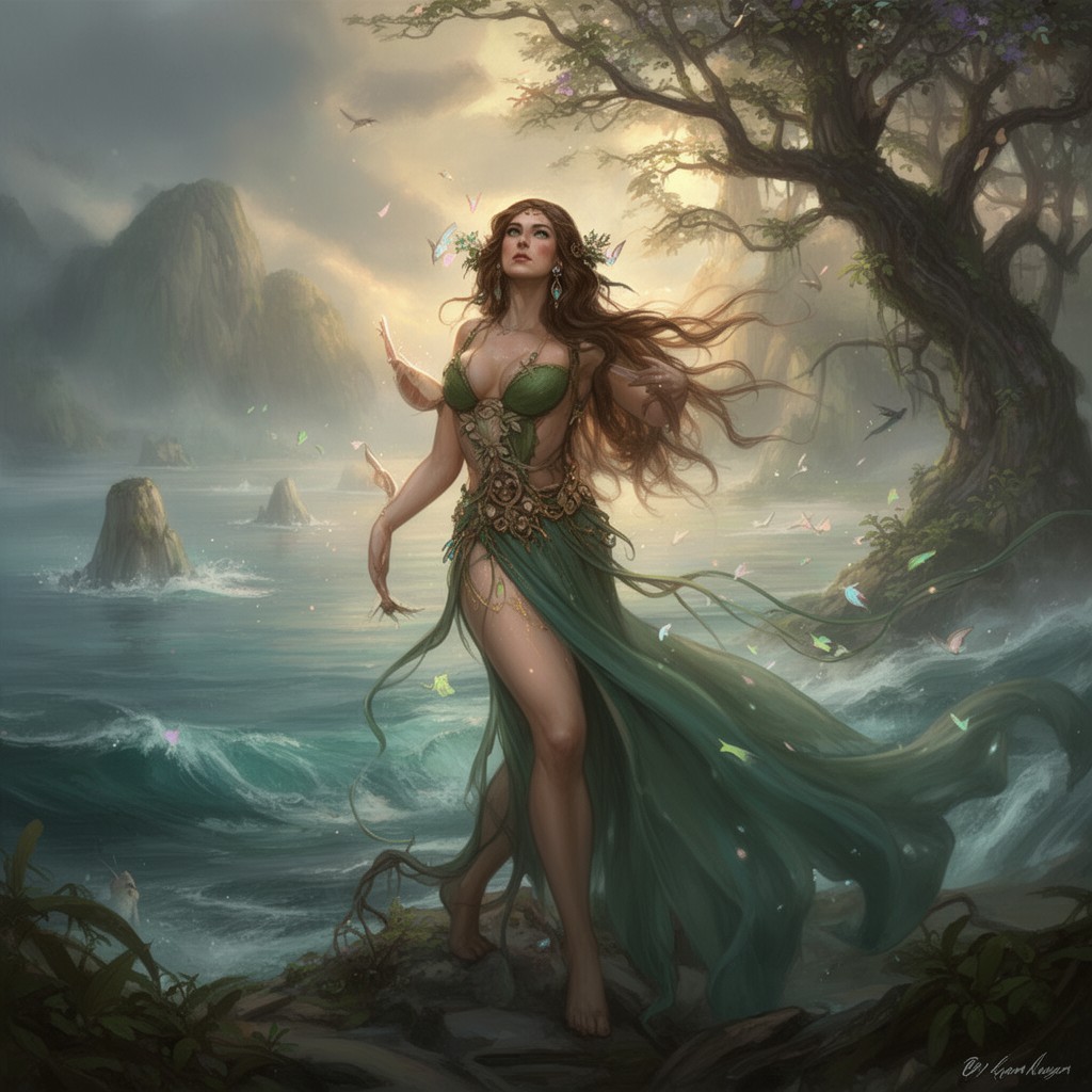 AI-generated illustration of Calypso