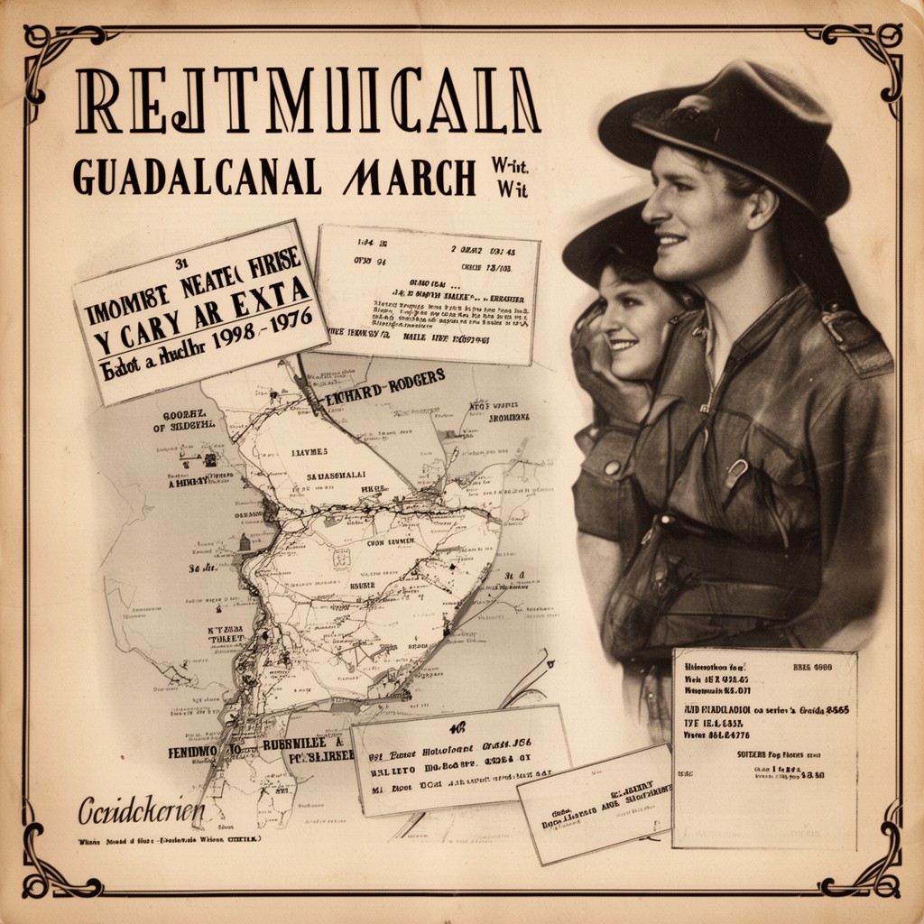 AI-generated illustration of Theme from "Guadalcanal March" (revised)