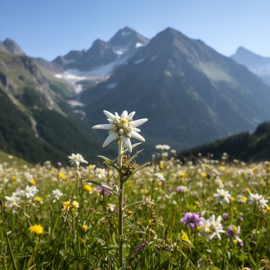 AI-generated illustration of Theme from "Edelweiss" (revised)