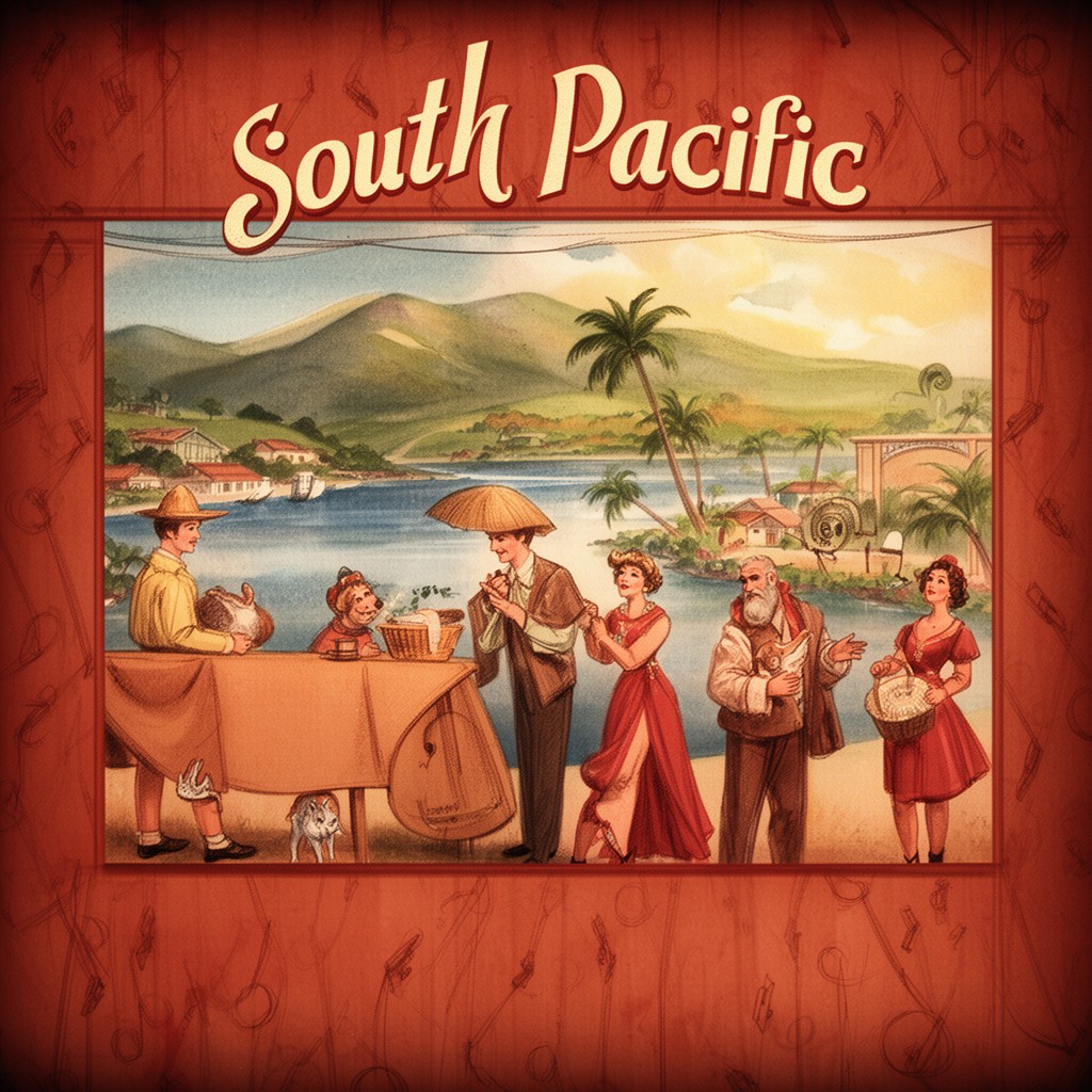 AI-generated illustration of Theme from "South Pacific" (musical)