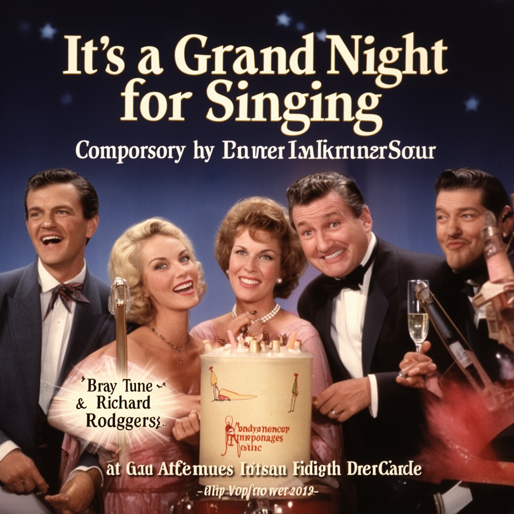 AI-generated illustration of It’s a Grand Night for Singing