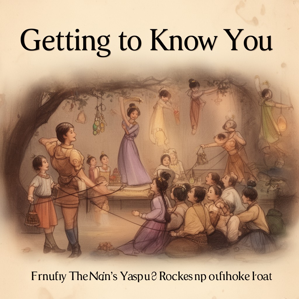 AI-generated illustration of Getting to Know You (song)
