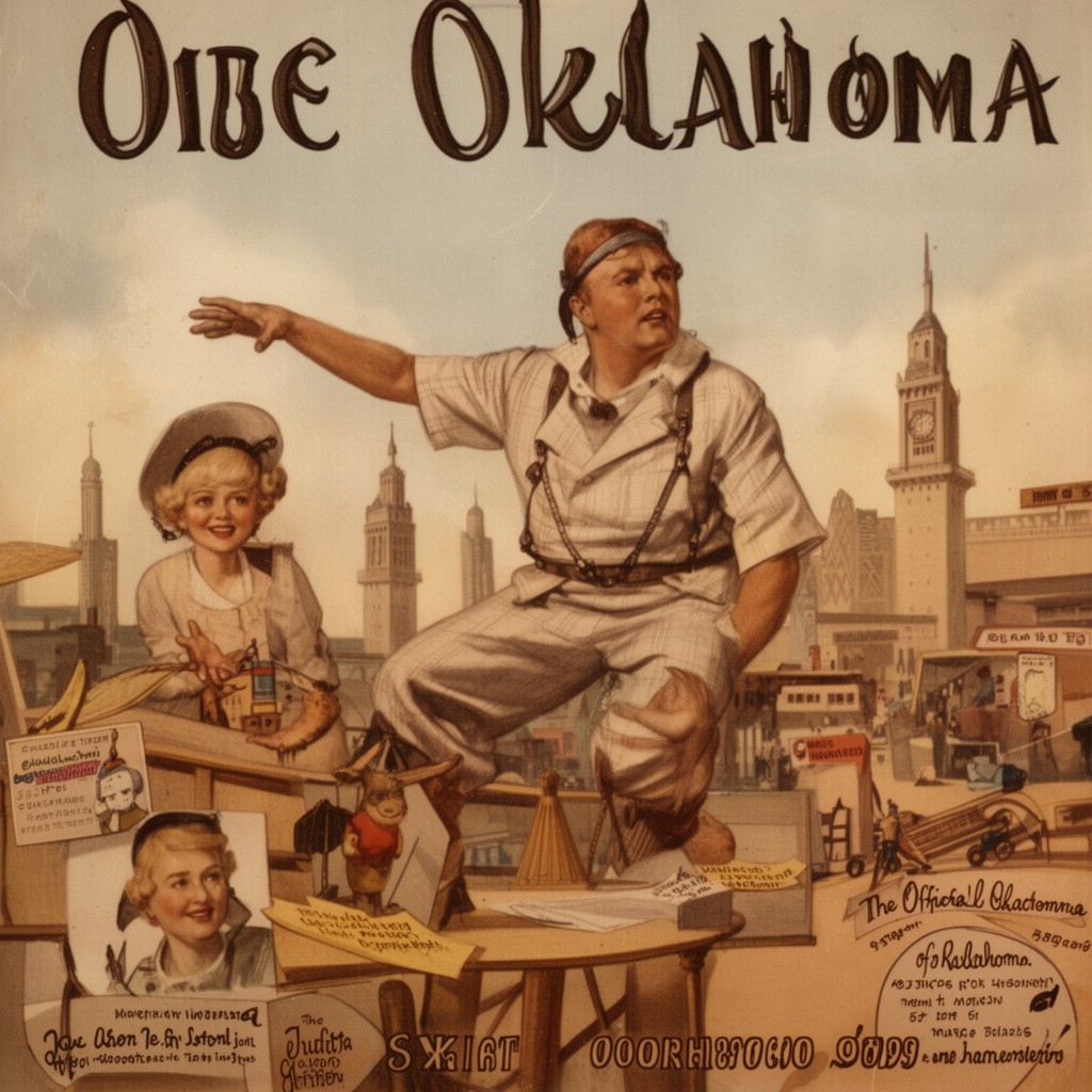 AI-generated illustration of Oklahoma (state song)