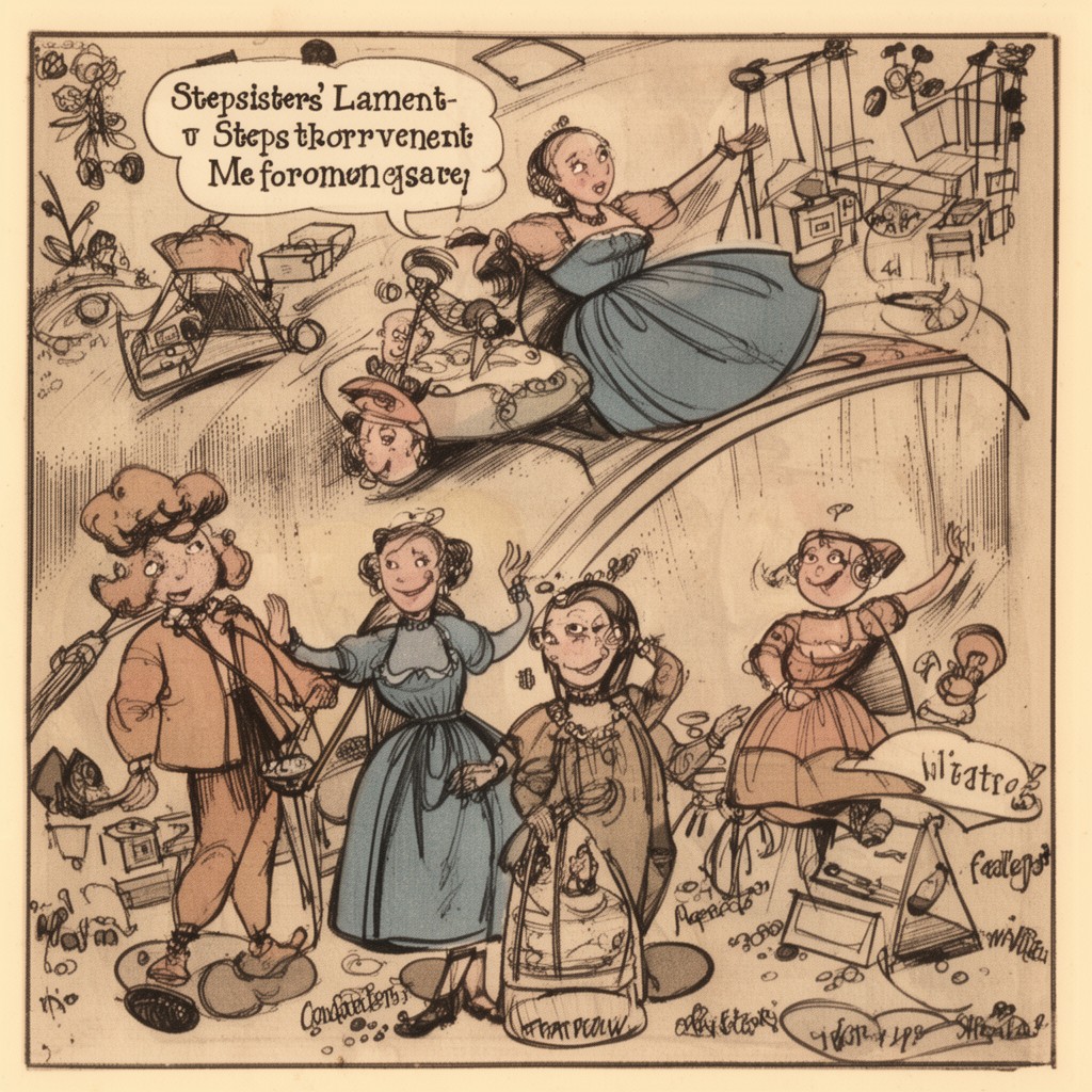 AI-generated illustration of Stepsisters’ Lament