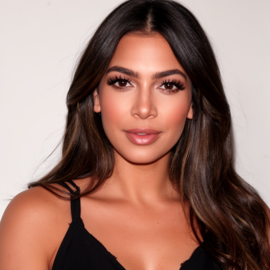 AI-generated illustration of Kourtney Kardashian