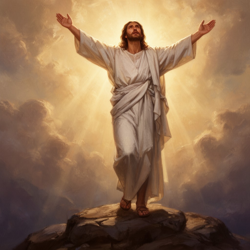 AI-generated illustration of resurrection of Jesus Christ