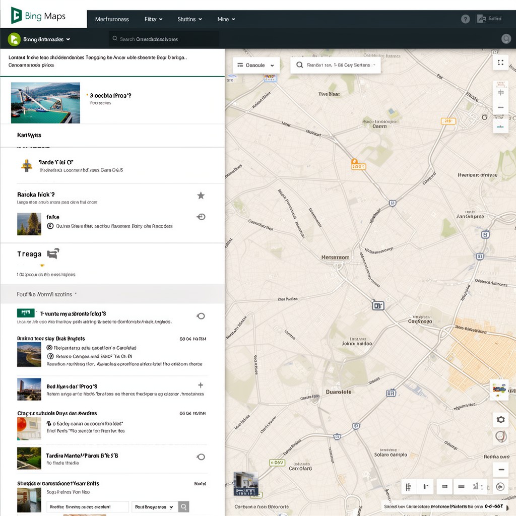 AI-generated illustration of Bing Maps