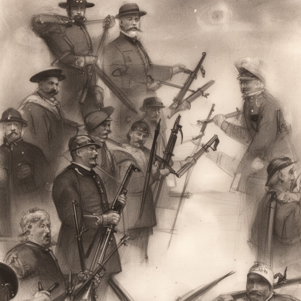 AI-generated illustration of Secretary of War