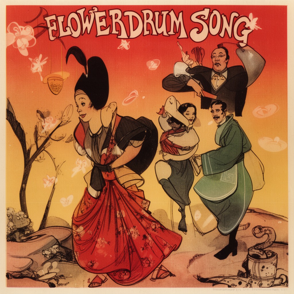 AI-generated illustration of Theme from "Flower Drum Song" (musical)