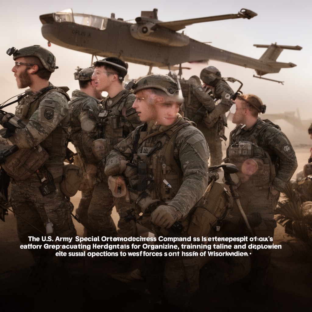 AI-generated illustration of U.S. Army Special Operations Command