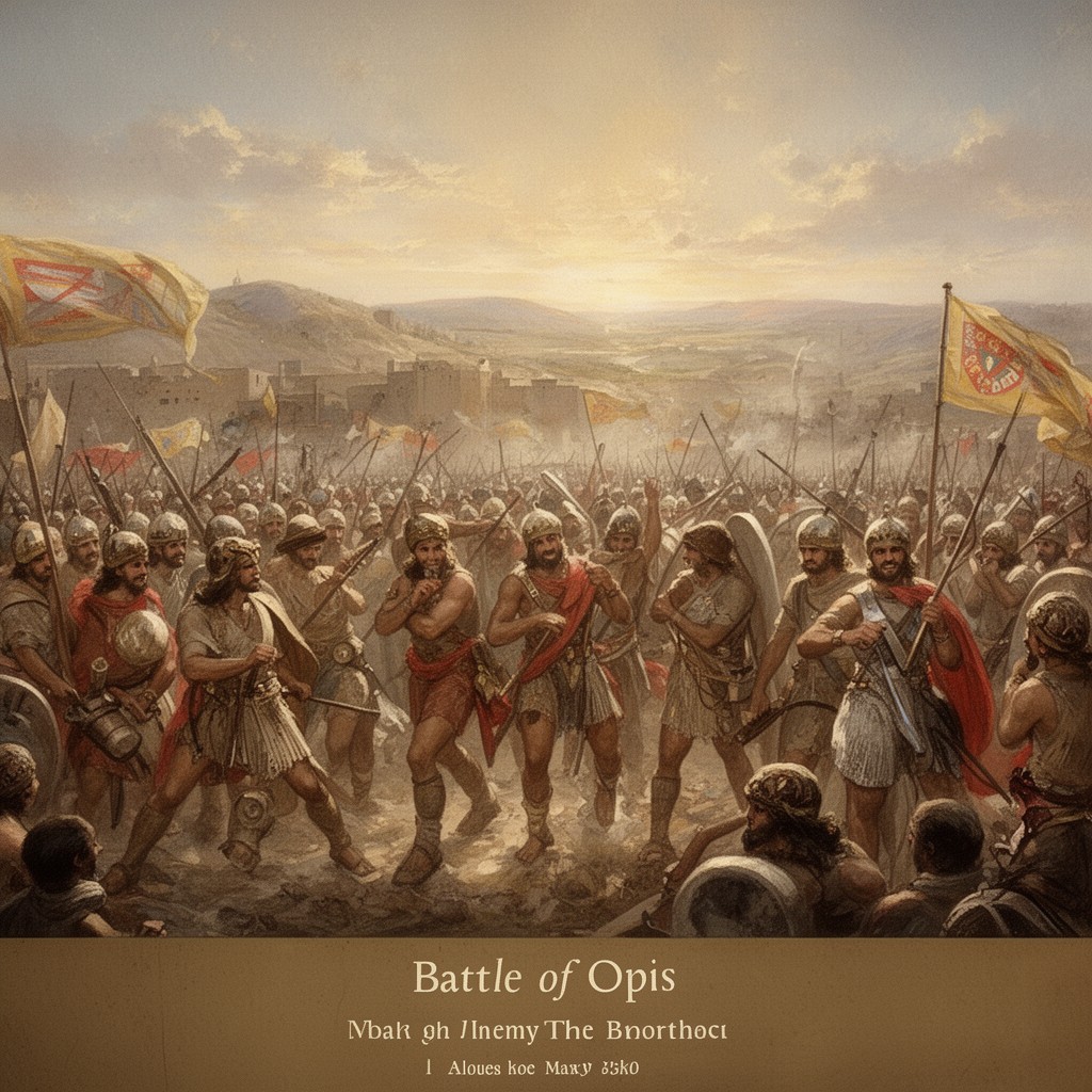 AI-generated illustration of Battle of Opis
