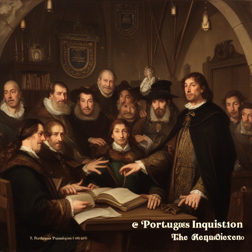 AI-generated illustration of Portuguese Inquisition