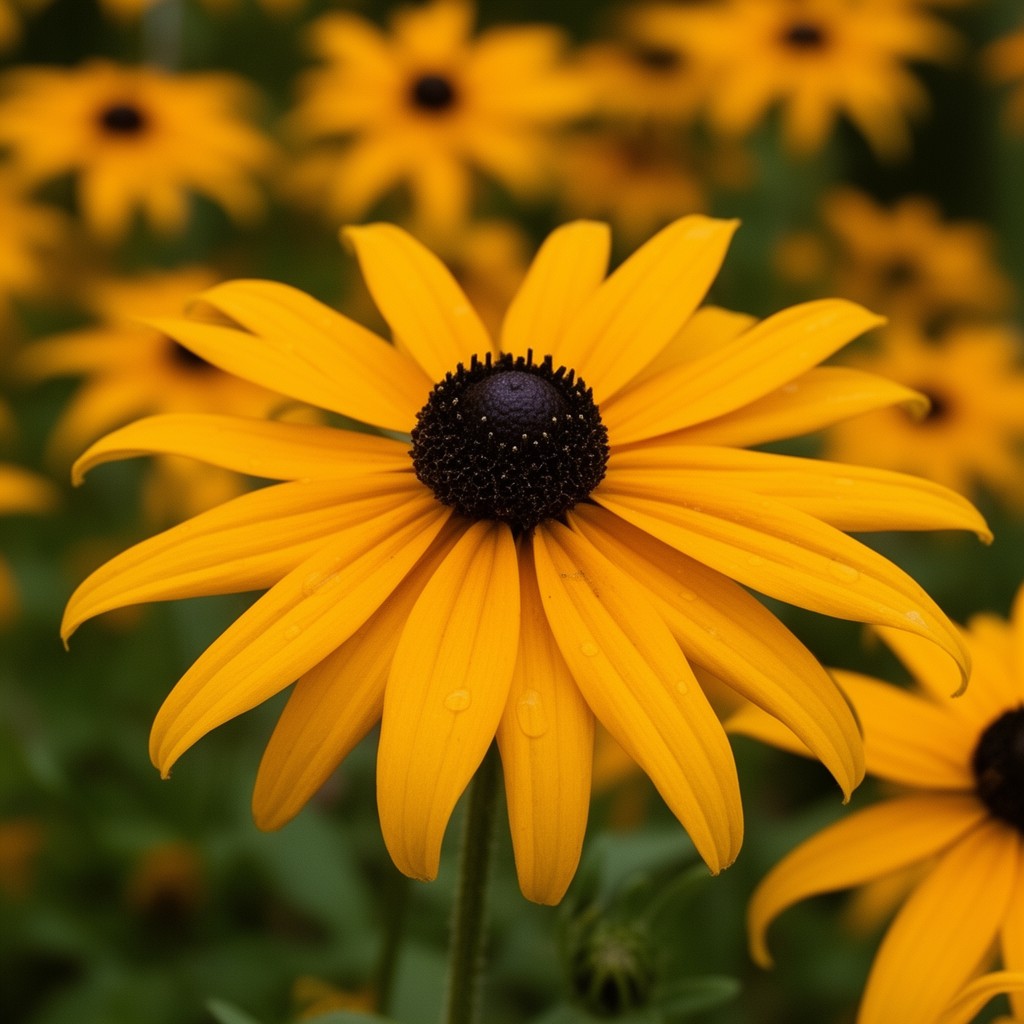 AI-generated illustration of Black-eyed Susan