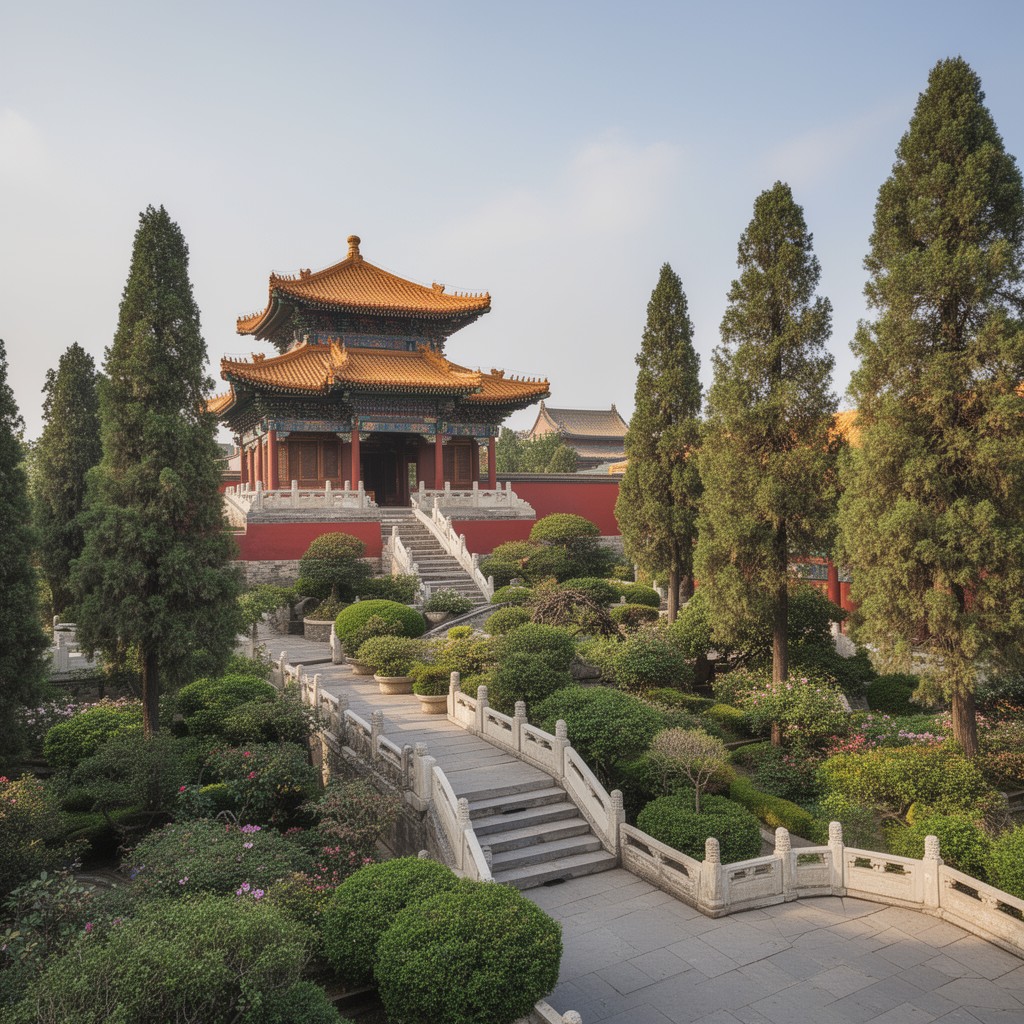 AI-generated illustration of Imperial Garden