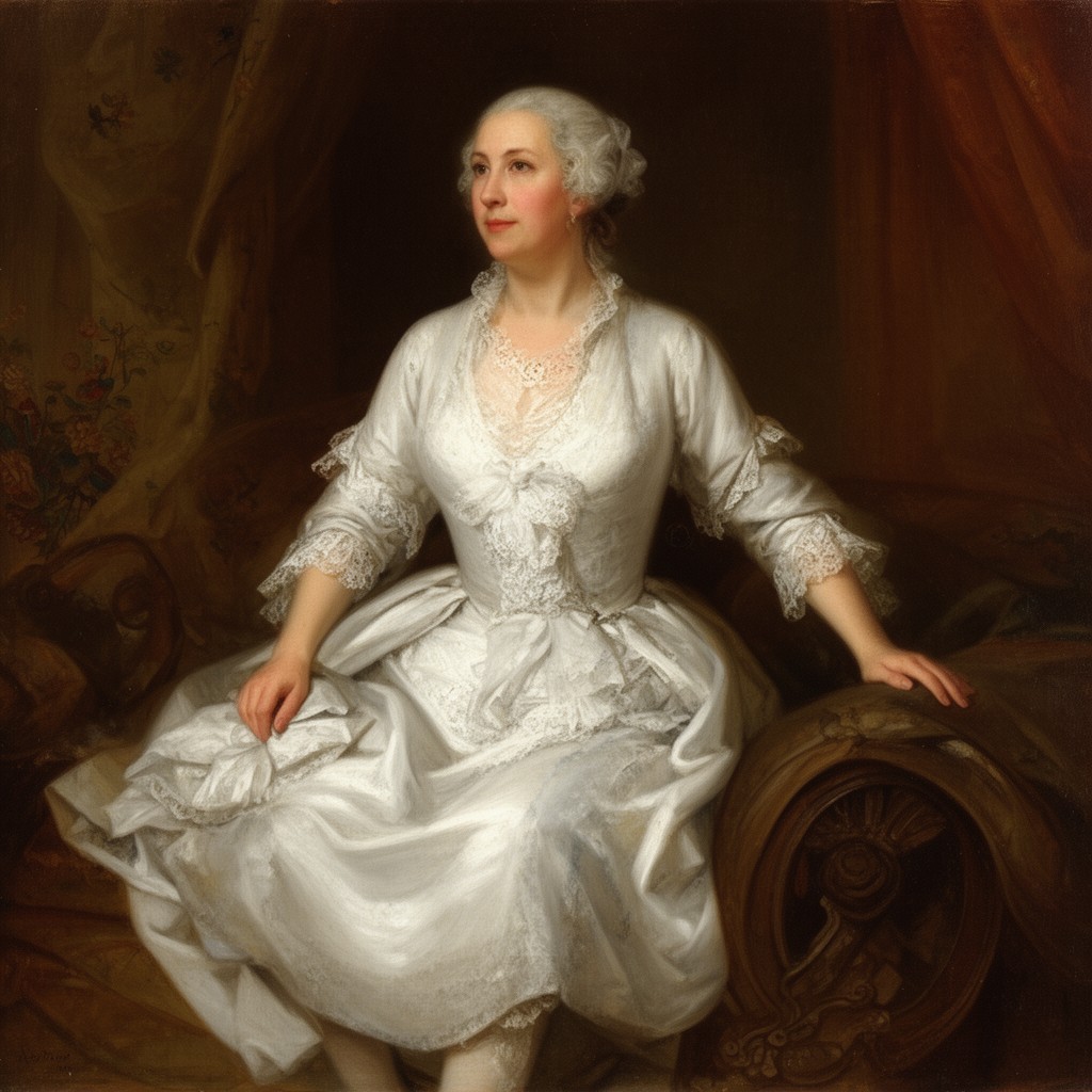 AI-generated illustration of Martha Washington
