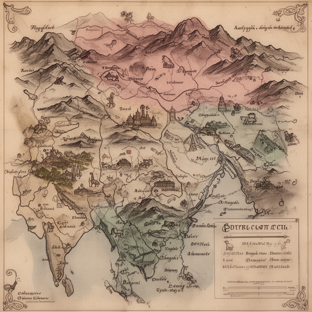 AI-generated illustration of Chagatai Khanate