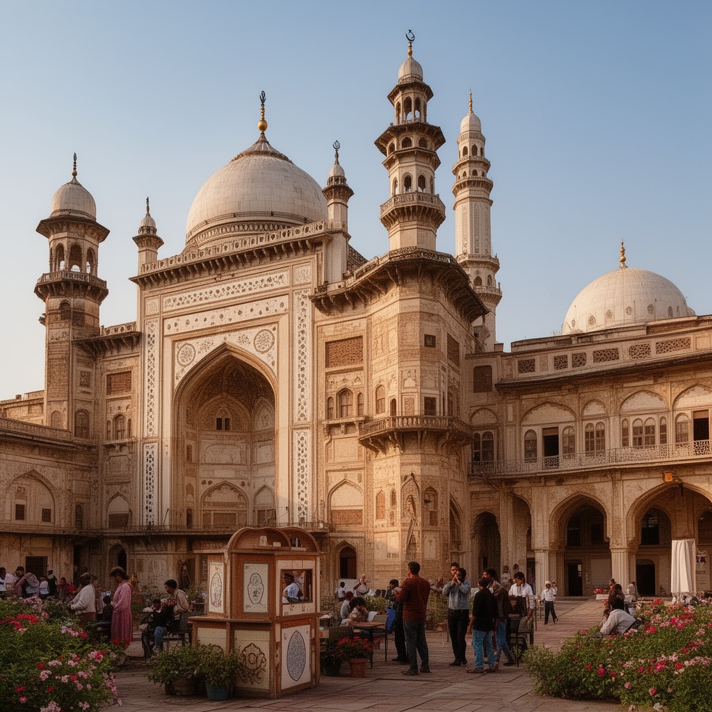 AI-generated illustration of Indo-Islamic architecture