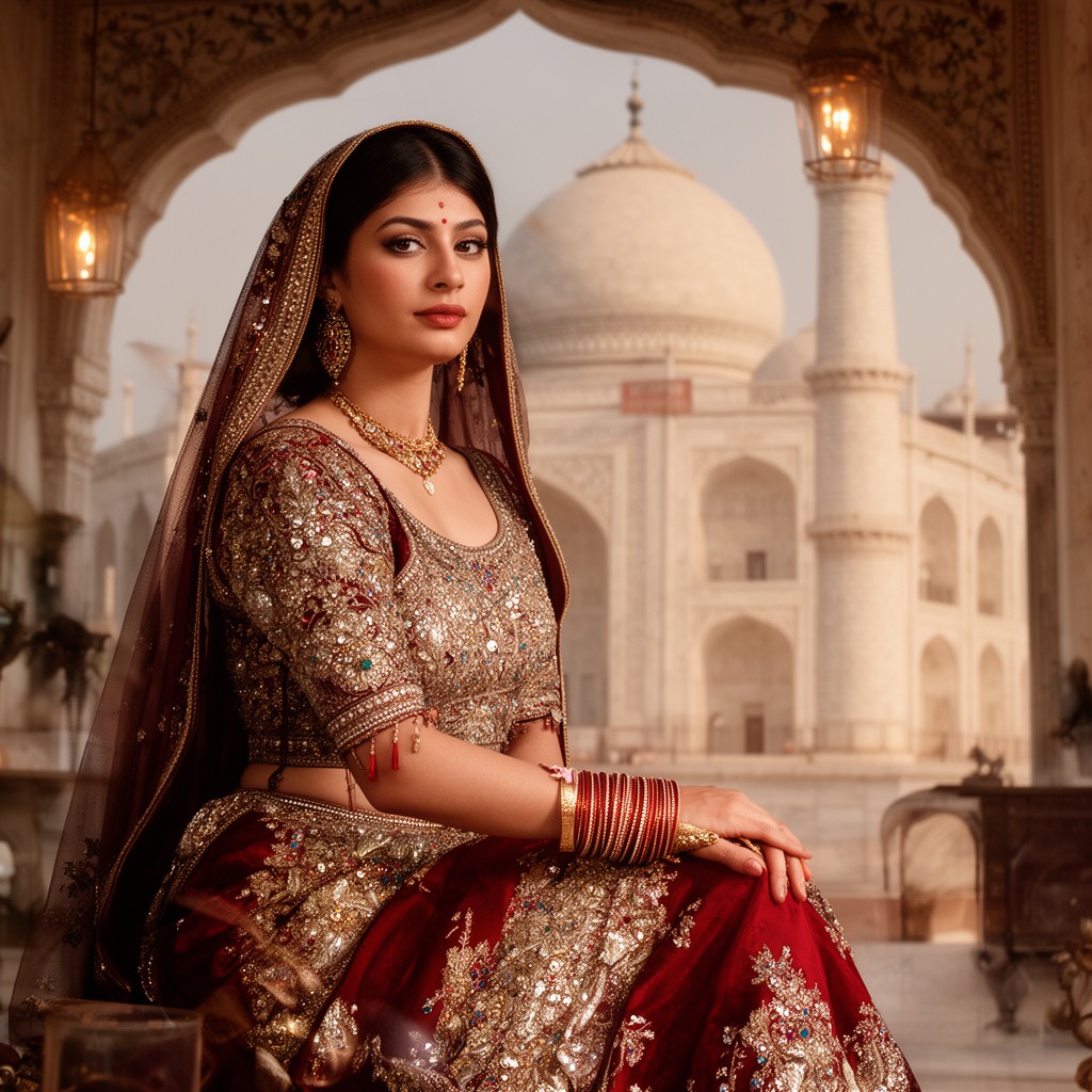 AI-generated illustration of Mumtaz Mahal