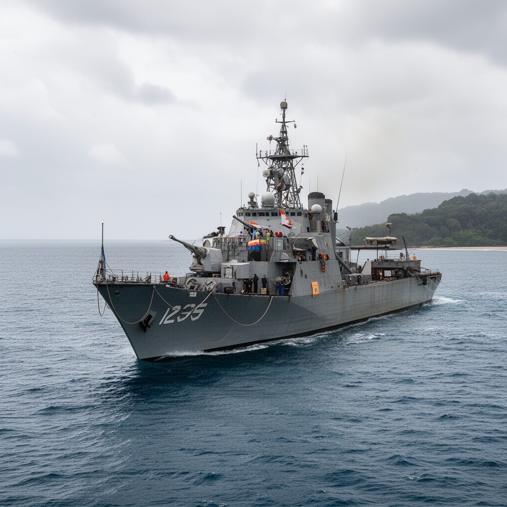 AI-generated illustration of INS Utkrosh