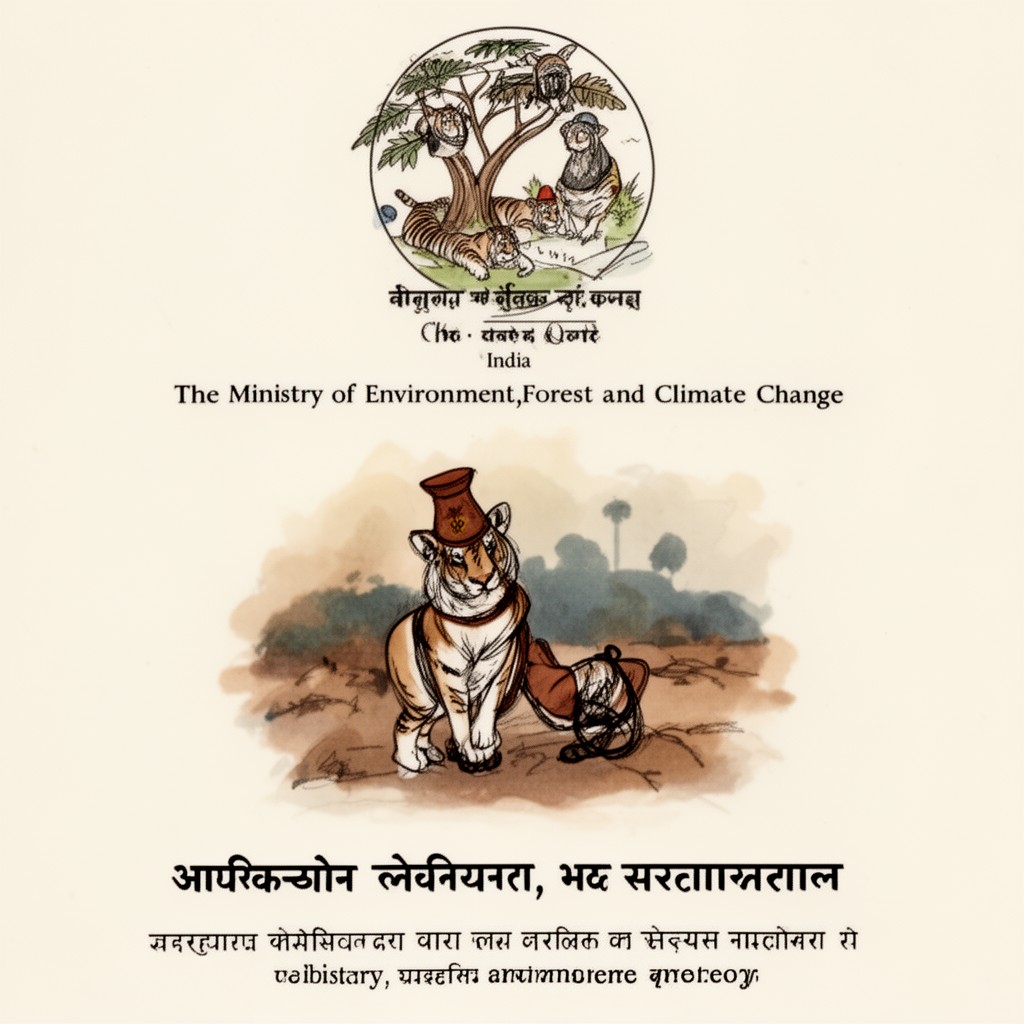 AI-generated illustration of Ministry of Environment, Forest and Climate Change, India