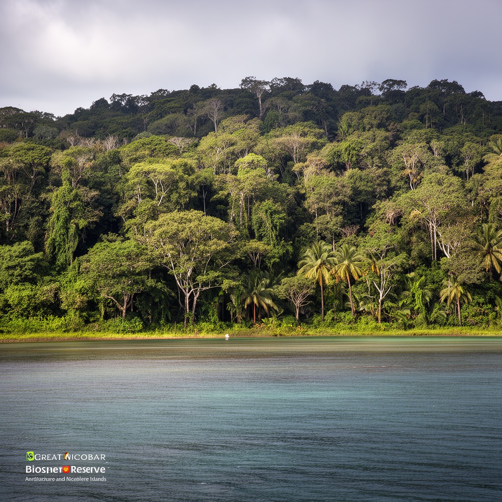 AI-generated illustration of Great Nicobar Biosphere Reserve