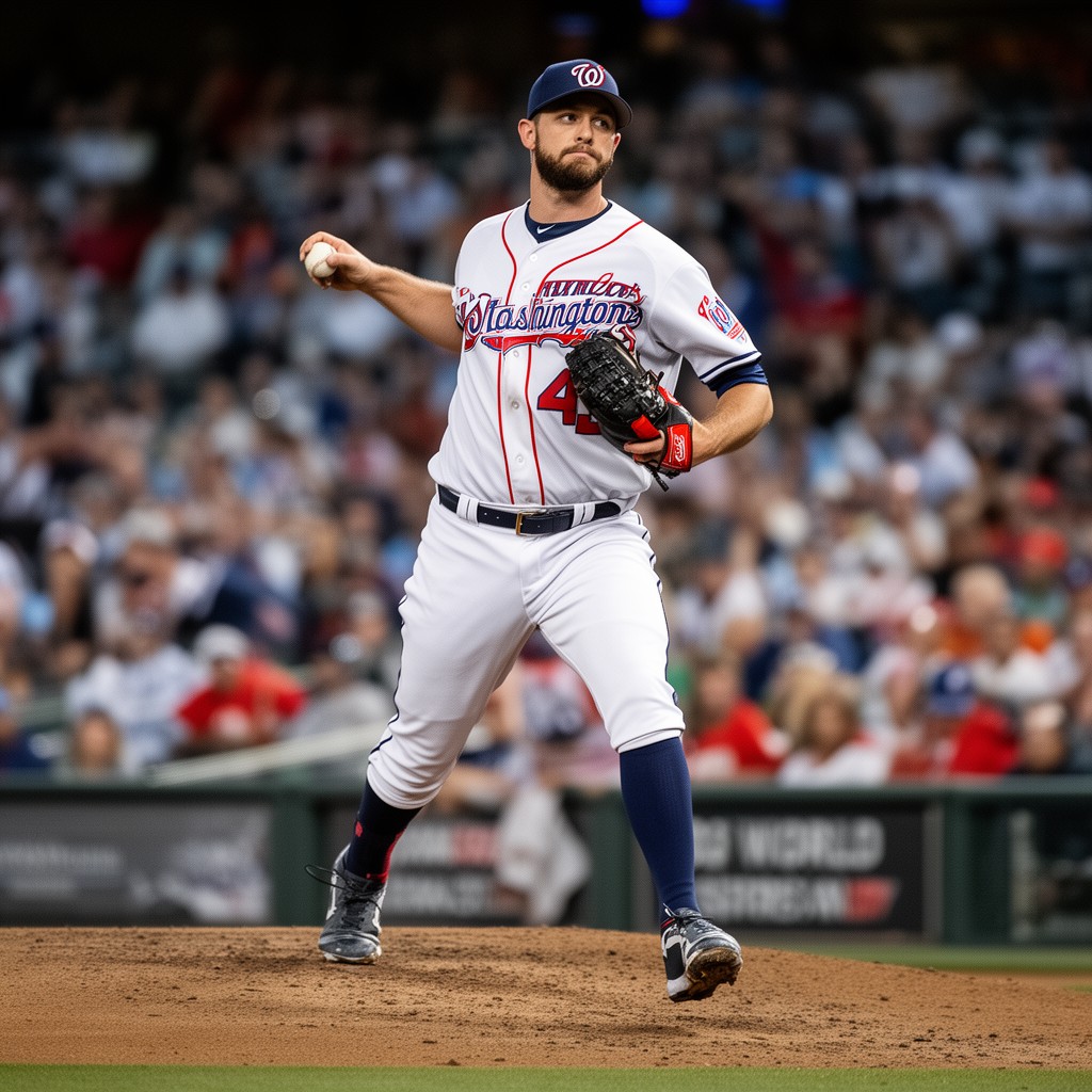 AI-generated illustration of Stephen Strasburg