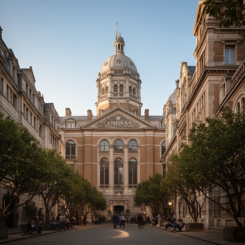 AI-generated illustration of India Office in London