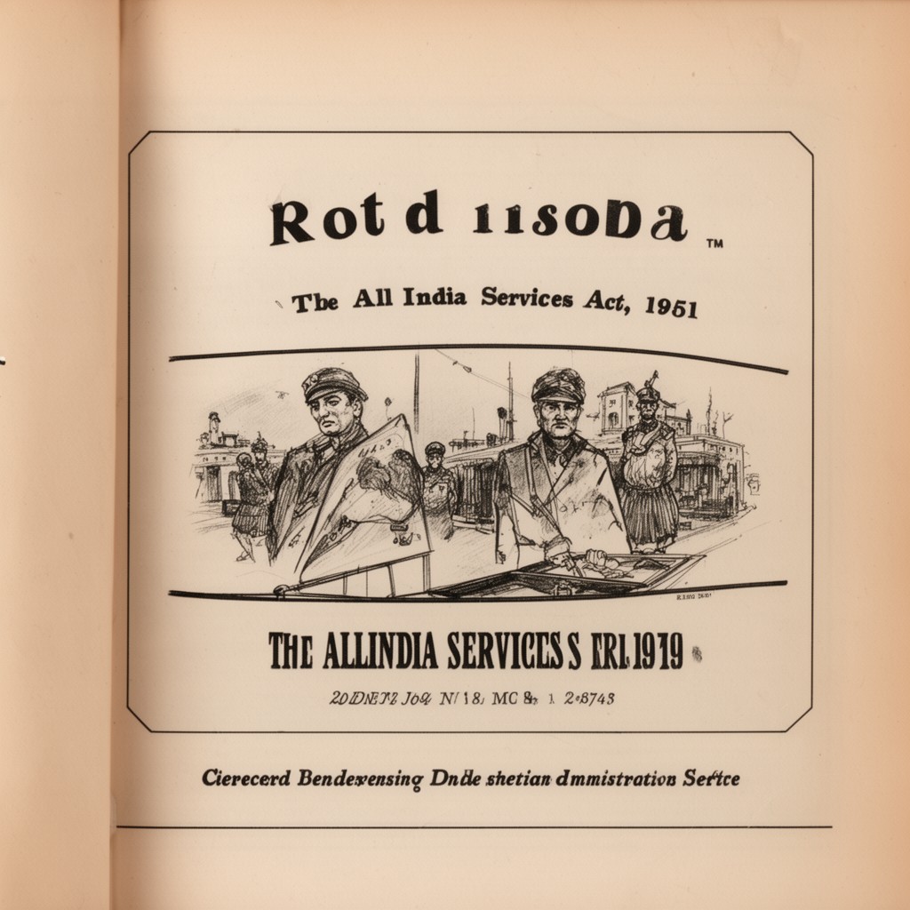 AI-generated illustration of All India Services Act, 1951