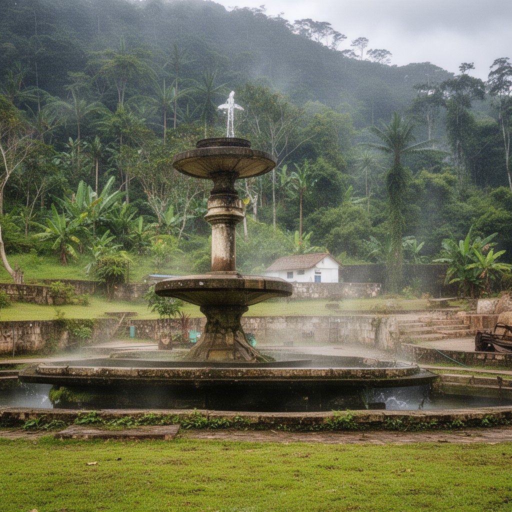 AI-generated illustration of Bath Fountain (mineral spring)