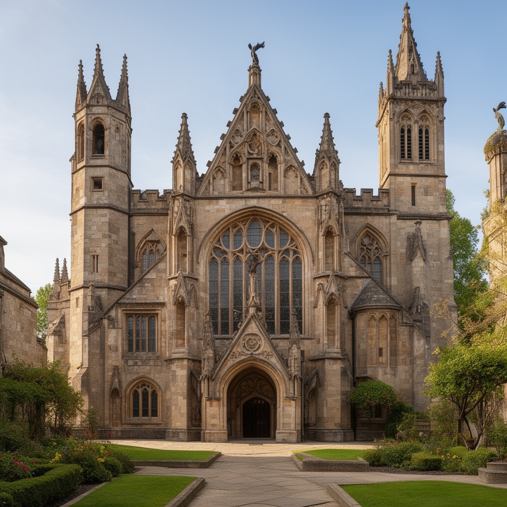 AI-generated illustration of Gothic Revival