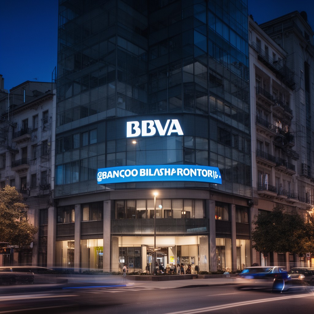 AI-generated illustration of Banco Bilbao Vizcaya Argentaria