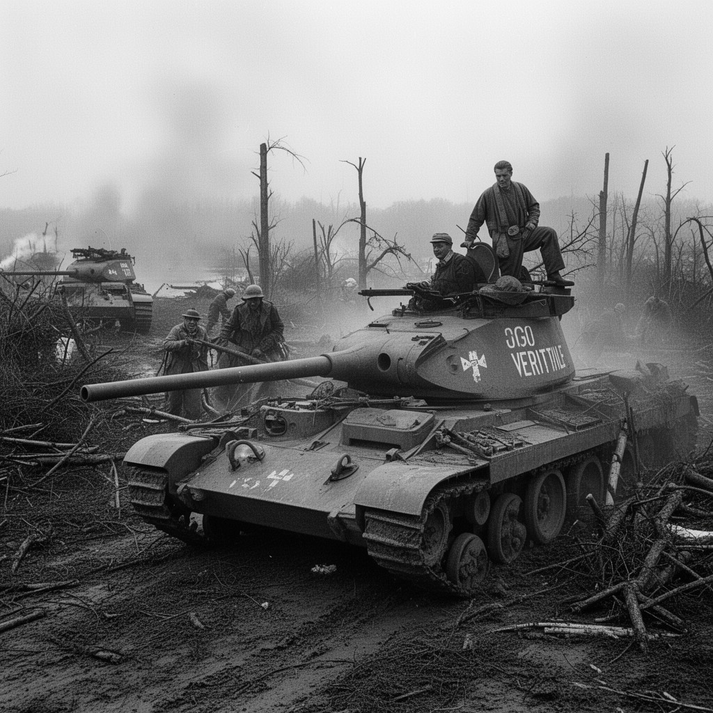 AI-generated illustration of Operation Veritable